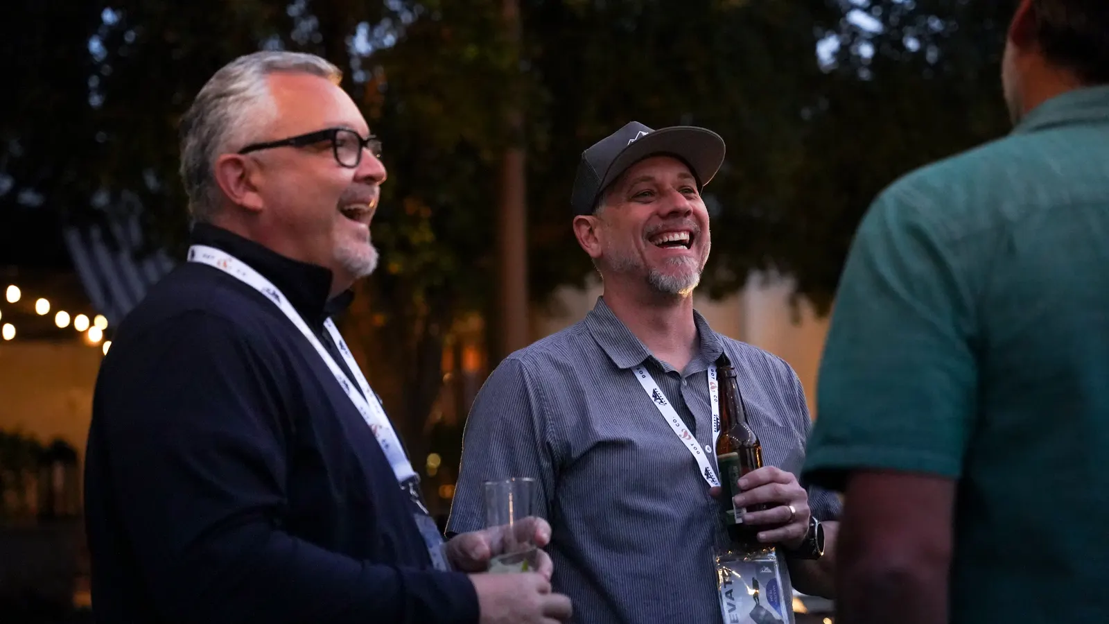 Agency owners networking at the Elevate Live mastermind event